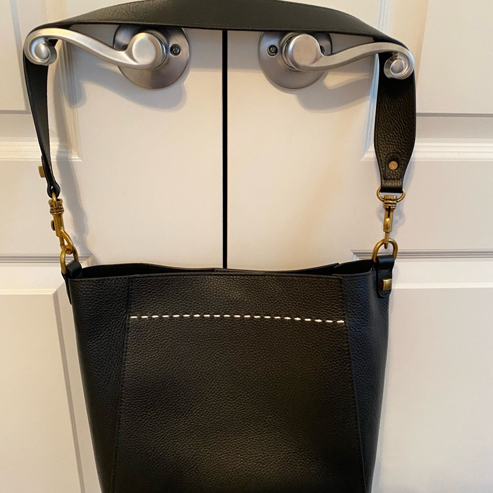 Black Leather Shoulder Bag